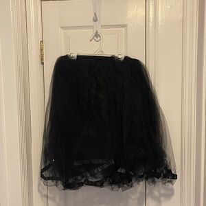 Elegant Black Tulle Skirt